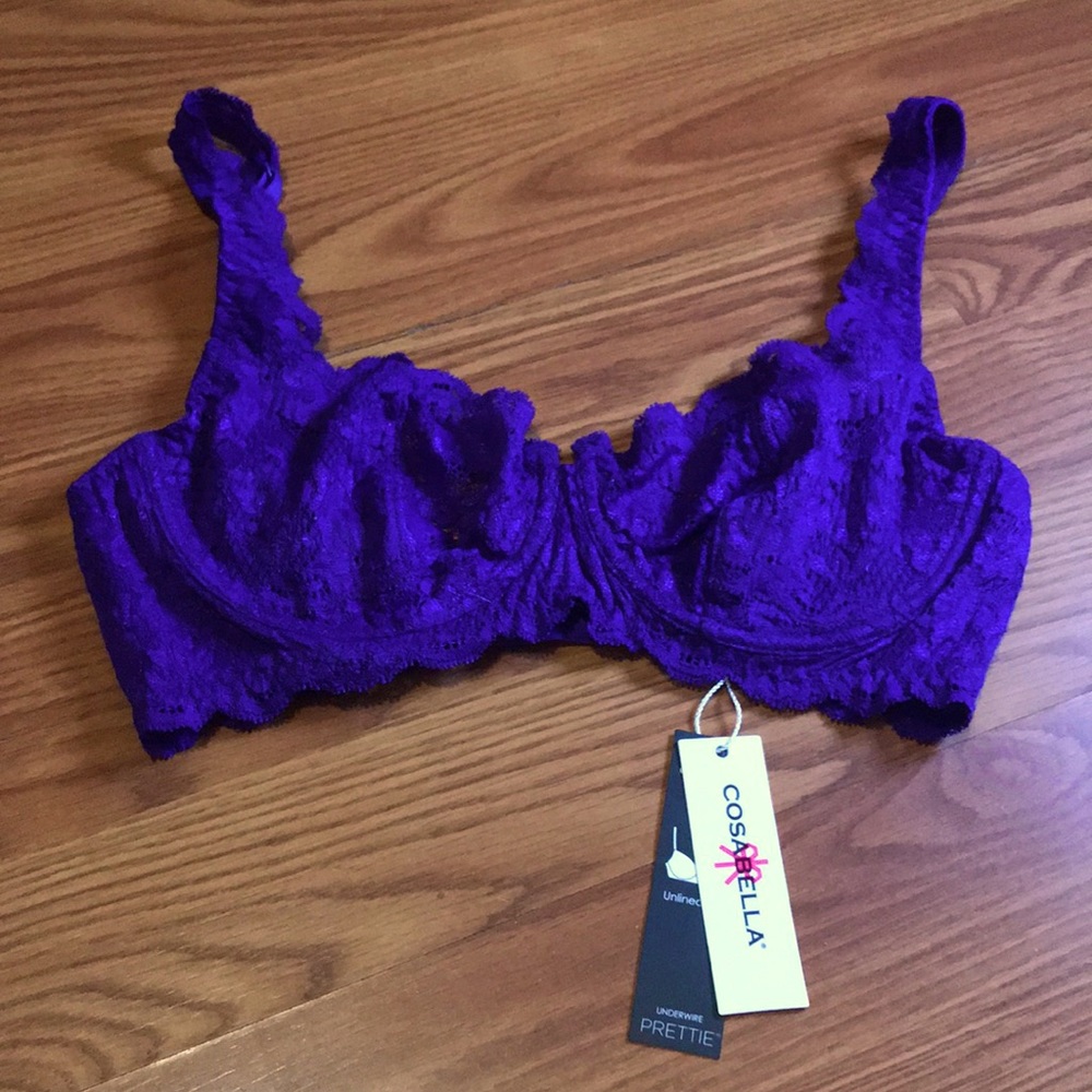 Cosabella Royal Purple Lace Underwire Bra